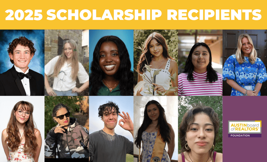 Austin Board of REALTORS® Foundation awards scholarships to Central Texas students in 2025