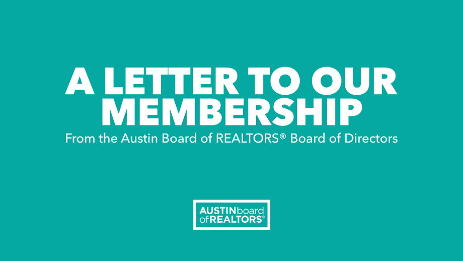 A Message from the ABoR Board of Directors