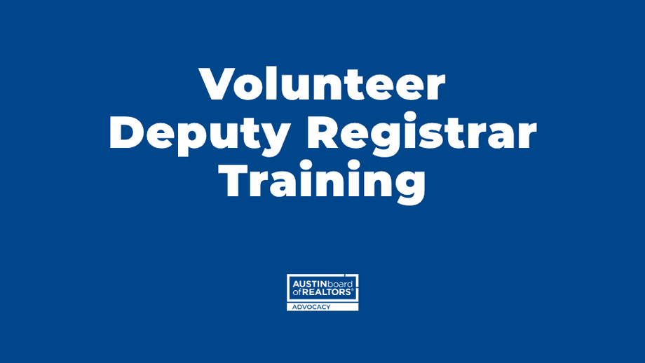 ABoR Advocacy Volunteer Deputy Registrar Training
